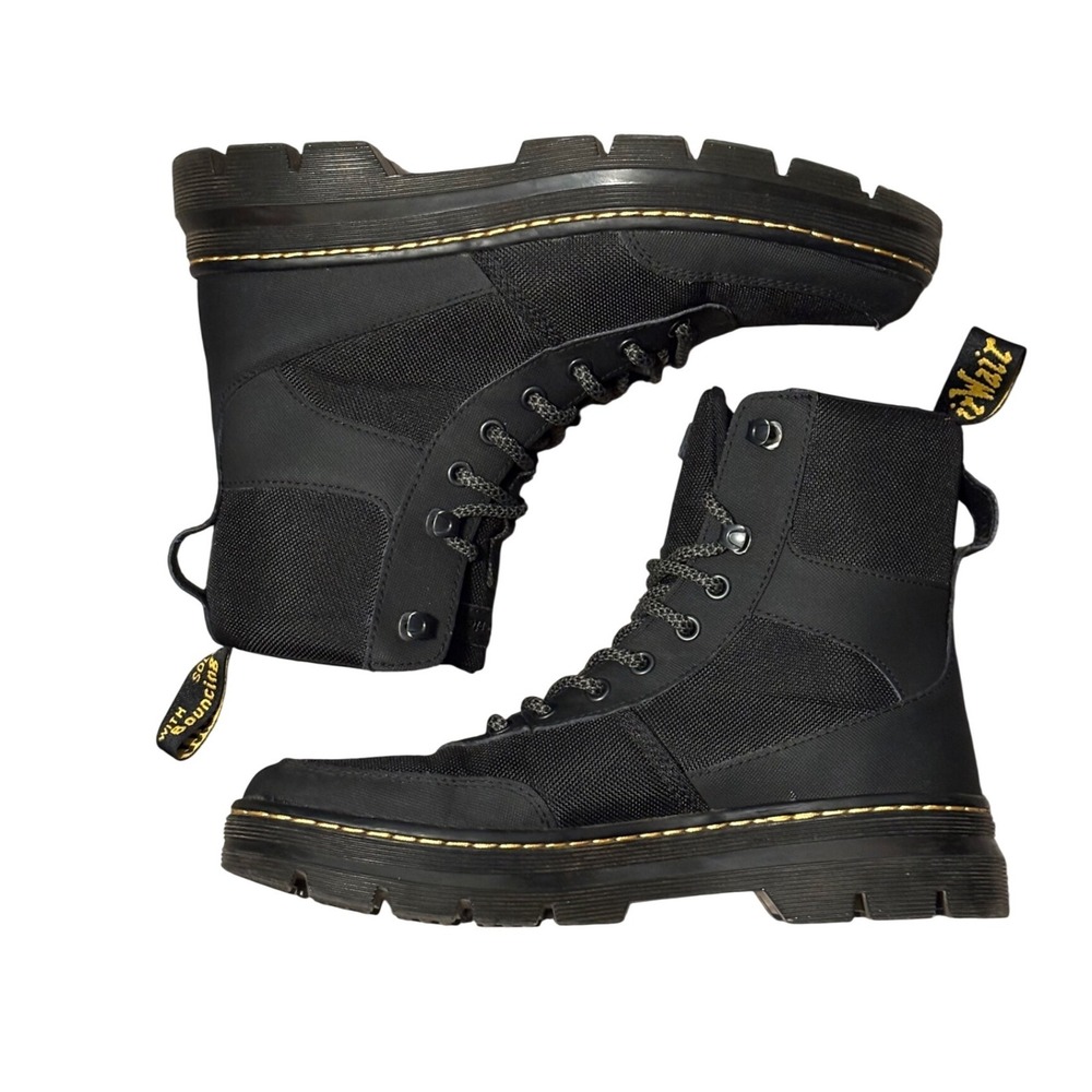 Mens Dr. Martens Combs Tech Canvas Lace Up Boots